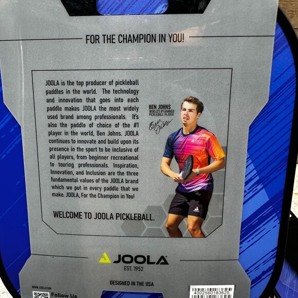 2X JOOLA Ben Johns Journey Blue 10mm Pickleball Paddle USA Pickleball Approved - Picture 5 of 10